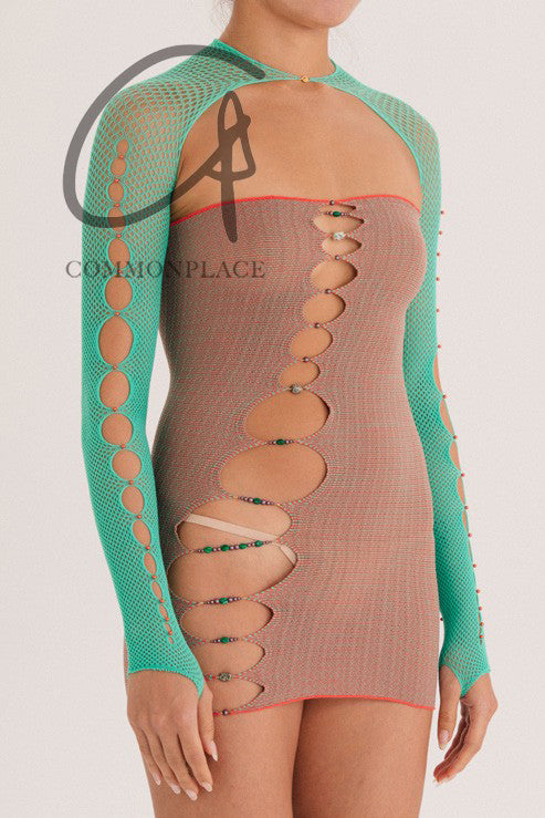 RUI Mesh Sleeve RSS22JW01 Seafoam Emerald Green